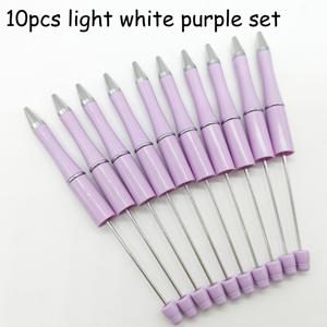 TEMU 10개 세트 라벤더 & 파인 그린 비즈 펜 | 시적인 컬러 필기구 | 문학 저널 필수품 | 학생 상품 선생님 선물 | 클래식 미학 문구