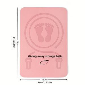 TEMU TPE 무선 점프 로프 매트, 저소음 매트, 미끄럼 방지 매트, 두꺼운 방음 및 충격 흡수 매트 (실내 가정용), 균형 매트, 소프트 매트, 요가 매트 및 조깅 매트