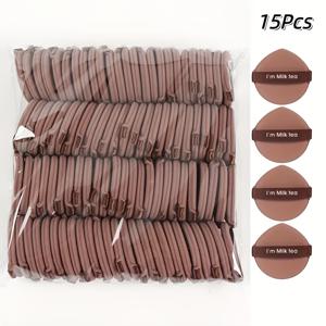 TEMU 민감성 피부용 라텍스 프리 라이트 베이지 뷰티 블렌딩 스펀지 15개입, 듀얼 웻/드라이 사용, 무자극 무향, 파운데이션, 컨실러, 루스파우더, 데일리 & 프로페셔널 메이크업용