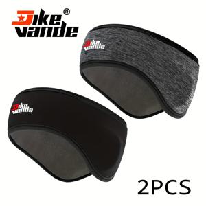 TEMU 겨울용 남성 스포츠 헤드밴드 2개, 두꺼운 귀보호 땀밴드, 넓은 보온 흡습 헤드밴드, 다기능 스포츠 이어머프, 요가, 러닝, 사이클링용 스트레치 헤드밴드, 다목적 아이마스크