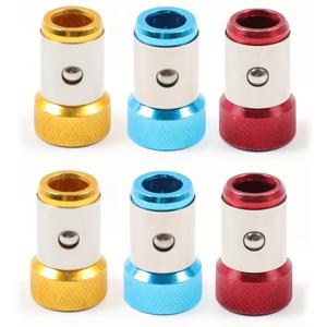 TEMU 6개 세트 범용 자석 나사 드릴 비트, 금속 자화 나사, 탈착식 헥스 드라이버 및 전기 드릴용, 1/4인치/6.35mm, 필립스 드라이버 헤드 호환, 초장형 드릴 비트