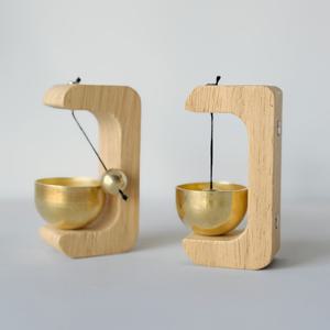 TEMU 2개/세트 벨과 스티커 포함, 자가 접착식 도어벨 & 윈드 차임, 단풍나무 & 황동 디자인, 접착식 뒷면, 전기/배터리 불필요, 홈 엔트리웨이용 쉬운 설치, 크리스마스 장식 및 집들이 선물