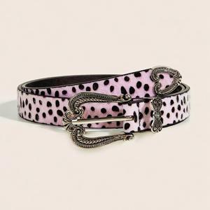 TEMU 프린트 메탈 아이릿 장식 여성용 벨트, 민족 버클 데님, 드레스, 여성 허리 벨트, 데일리 아웃팅, 파티, 페스티벌 등에 적합