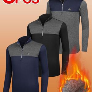 TEMU [1+1+1] 남성 도톰 기모 집업 티셔츠 3PCS 데일리무드(SY2QP3LT081M)