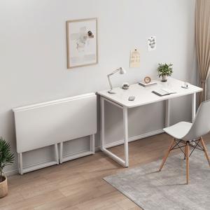 TEMU 폴딩 테이블 접이식 사이드 테이블 컴퓨터 책상 화이트 데스크 80cm