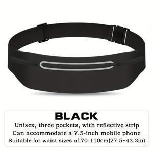 TEMU 1개 - 7.5인치 폰 호환 슬림 벨트백 - 3가지 디자인, 조절 가능한 스트랩, 초경량 러닝, 여행, 사이클링용 - 남녀공용 - 스마트폰 핸즈프리|러닝벨트