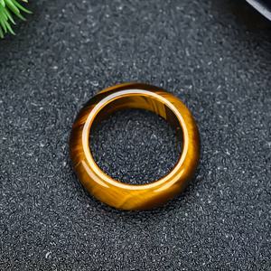 TEMU 패션 내추럴 타이거 아이 링 | 데일리 착용, 커플링, 휴일 선물로 이상적