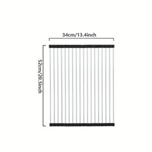 TEMU 접이식 스테인리스 스틸 식기 건조대, 접이식 물 배출 식기 건조대|식기건조대|식기건조기