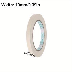 TEMU 흰색 마스킹 테이프 20미터 (65피트) 1롤, 일반용, 베이지색 및 흰색 페인터 테이프 (가정, 사무실, 학교 용품, 프로젝트, 미술 및 공예, 라벨링에 적합)