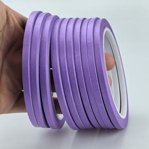 TEMU 와시지 종이로 제작된 보라색 마스킹 테이프, 스프레이 페인팅, 드로잉 및 공예에 적합, 5mm x 25m, 10롤