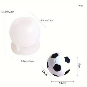 TEMU 실리콘 성형기 1개, 작은 축구 모양 향초 성형기, 드롭 글루 비누, 수지, 석고 성형기, 집 장식품, 탁상 장식품, DIY 용품