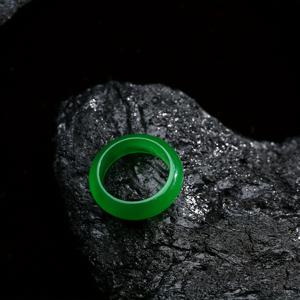 TEMU 여성용 발렌타인데이 선물용 내추럴 그린 인조 비취반지 선물 박스 포함