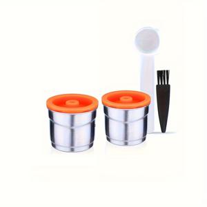 TEMU Illy Y3.2 & X7.1 기계용 스테인리스 스틸 재사용 커피 필터 - 고품질 리필 캡슐 컵 포드 탬퍼 액세서리, 재사용 커피 필터, 캡슐 컵 포드 탬퍼