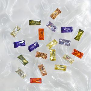 TEMU 100개 5A 미니 워터 드릴, 뾰족한 바닥 큐빅 2x4mm/0.078인치 X0.16인치, 긴 스트립, 반짝이는 스톤, DIY 네일 장식 및 주얼리 액세서리용, 8가지 색상