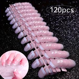 TEMU 120개 우아한 베이지 짧은 프랑스 손톱 - 광택 있는 마무리, 쉽게 적용, 일상 스타일에 완벽, 전체 커버리지, 사각형 모양, 일상적인 룩에 이상적, 네일 아트 필수품 | 클래식 프랑스 손톱 | 광택 있는 손톱