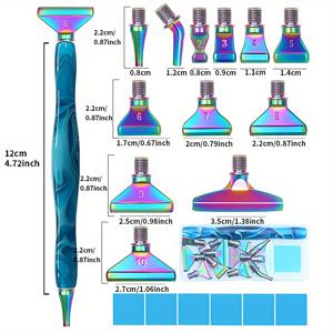 TEMU 5D 페인팅 펜 세트 - 다기능 금속 DIY 자수 도구 키트