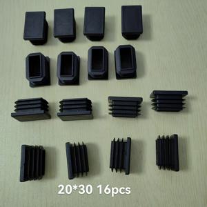 TEMU 12개 팩 PP 직사각형 파이프 플러그 - 내구성 있는 플라스틱 캡, 금속 튜브, 가구, 의자 다리, 울타리 교체 부품