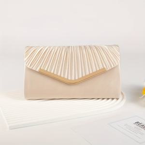 TEMU 여성용 우아한 봉투 클러치, 이브닝 핸드백, 스타일리시한 포멀 웨딩 파티 디너 숄더백