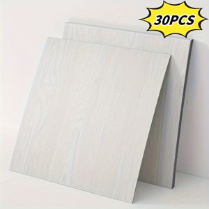 TEMU 3D 빈티지 우드 그레인 미끄럼 방지 바닥 스티커 15/30개입, 탈착식, 두꺼운, 내구성, 방수, 쉬운 부착 비닐 벽지 침실용, 방수 욕실 및 주방 타일 스티커