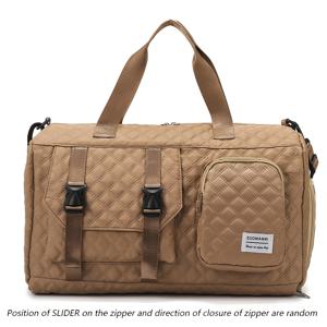 TEMU 대용량 아가일 더플백 - 헤비듀티 나일론 체육관 & 여행 가방, 넉넉한 내부 공간, 캐주얼 스포티 오버나이트 여행, 주말 여행용 - 그레이//// 옵션