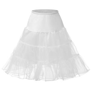 TEMU 여성용 민소매 속옷 스커트, 단색 스커트 지지대, 발레 드레스 추가