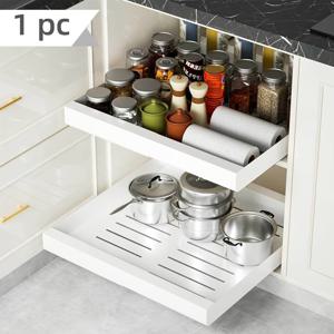 TEMU 확장 가능한 풀아웃 캐비닛 정리대, 12.6