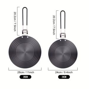 TEMU 1개 가스레인지용 이중용도 주방 열분산판 - 빠른 해동, 균형 잡힌 요리, 화상 방지, 접이식 손잡이, 내열성, 세척 용이 - 고기 빠른 해동 및 효율적인 식품 준비에 이상적, 스토브 탑 보호대