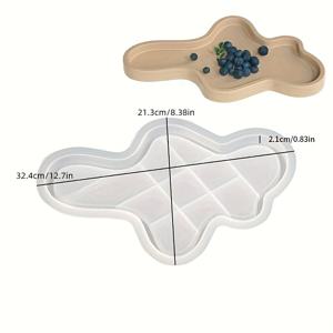 TEMU 불규칙한 접시용 대형 실리콘 모양, 장식용품, 코스터, 도자기 모양, 에폭시 캐스팅 콘크리트 DIY 공예용 모양이 있는 레진 모양.