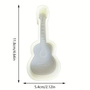 TEMU 1개 기타 모양 공기 청정제 실리콘 몰드, 석고 몰드, 레진 액체 몰드
