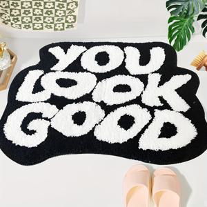 TEMU TomHot 귀여운 욕실 매트, 미끄럼 방지 컬러풀 러그, 소프트 마이크로화이버 세탁 가능 홈 데코 선물 - 여자친구를 위한 크리스마스 할로윈 추수감사절 (16x24인치)