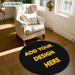 TEMU 맞춤형 사진/텍스트/로고 벨벳 매트 - 850gsm 고밀도 폴리에스터, 세탁기 사용 가능, 거실, 침실, 사무실, 카페 장식용 다양한 사이즈의 다목적 스타일 러그