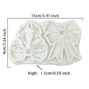 TEMU 보우 실리콘 몰드 레진 주조 도구 - 봄, 발렌타인데이, 아버지의 날, 어머니의 날, 추수감사절, 생일 선물 DIY 홈 데코 액세서리, 브로치 제작용 핸드메이드 비누 드립 글루 컵 왁스 몰드