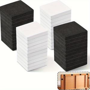 TEMU 20개입 강력 흔들림 방지 헤드보드 스토퍼 - 미끄럼 방지 침대 프레임 보호대, 소음 감소 패드, 도구 불필요, 침대, 소파, 가구용 - 바닥 및 벽 보호 (블랙/화이트) - 가정, 호텔, 기숙사, 아파트에 적합 - 간편한 설치