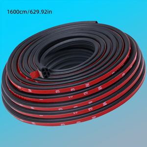 TEMU 1개, 다양한 사이즈 이중 레이어 자동차 도어 씰링 스트립 - 고온에서도 내부를 깨끗하고 튼튼하게 유지 | SUV, 세단, 트럭, RVS용 접착식 사운드프루핑| 빨간색과 검은색 소음 방지 고무, 차량 밀봉, 오토모티브 웨더스트립, 원활한 설치, 내열성 재질, 헤비듀티 절연제, 창문 실런트, 트럭 운전자, SUV 소유주