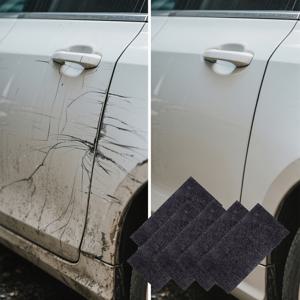 TEMU 스크래치 제거용 매직 나노 클리너 5개 세트 - 전원 불필요, 자동차, 트럭, SUV에 적합, 얼룩 없는 깊은 페인트 스크래치 복구 - 휴대용 스크래치 제거 패드 (폴리에스터 원단)