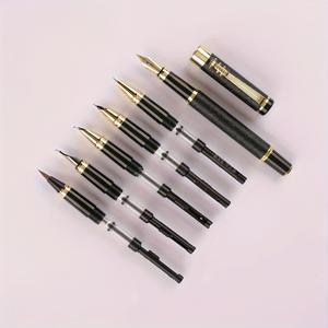 TEMU 다양한 굵기 필요에 맞는 브러시 닙 포함, 6종 사이즈 만년필 세트. 한 필기구로 여섯 가지 용도. 잉크 미포함