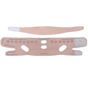 TEMU 핑크색 360° 풀 커버리지 조절 가능 통기성 V자형 얼굴 모양 연출 턱 리프팅 스트랩 2개, V자형 얼굴 밴드 및 이마 주름 밴드, 여성 얼굴 리프팅 훈련에 적합, 재사용 가능한 수면 기침 방지 마스크