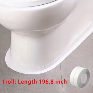 TEMU 1롤, 5m/16.4ft 초강력 접착식 실링 스트립 - 도구 불필요, 욕실, 주방, 화장실, 싱크대, 샤워실, 욕조, 가전제품에 적합 - DIY 및 홈 리노베이션에 이상적, 오래 지속되고 내구성 강함, 관리자용 설계, 가구 리모델링에 필수