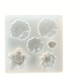 TEMU 1개 연꽃 잎 실리콘 몰드, DIY 레진 공예용
