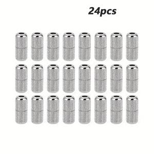 TEMU 24개 신발끈 버클 잠금장치 금속 신발끈 교체 부품, 운동화, 등산화, 스케이트화에 적합, 은색