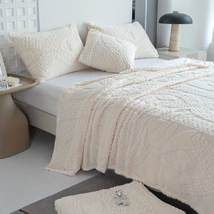 TEMU 태피타 퀼트 침대보 - 유럽 스타일 - 다양한 크기의 침대에 적합한 침대커버, 싱글/더블/퀸 사이즈용 세탁기 사용 가능 침대보