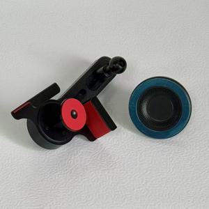 TEMU Tesla Model 3/Y 및 Model X/S (2021-2025)용 자석 차량용 휴대폰 거치대 및 내비게이션 스탠드. 높이 조절 가능, 흔들림 방지 안정성, 스마트폰 호환, 튼튼한 알루미늄 베이스로 차량용 대시보드 설치, 인체공학적 팔뚝 디자인