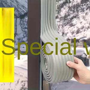 TEMU 1개 방풍 방수 창문 씰 스트립 - 겨울 문 틈 단열 및 보온 테이프, 방수 솔루션, 접착식 , 쉬운 설치, 고품질 접착제,