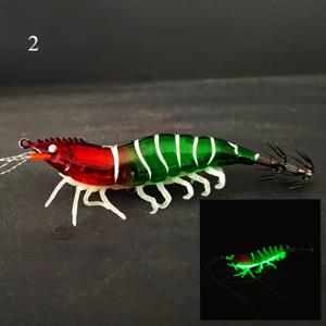 TEMU 1개 11.5Cm 야광 다단 점핑 새우 시뮬레이션 새우 소프트 베이트 낚시 루어 세그먼트 새우