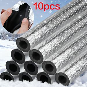 TEMU 알루미늄 호일이 있는 자가 점착 단열 폼 파이프 커버 - 내구성 있는 폴리에틸렌, , 스프링클러 및 온수기용 반사 단열재, 겨울 파이프 보호 (길이 17.72인치, 내경 0.78인치), 파이프 단열, 동파방지커, 보일러배관커버, 가스관 가리기, 배관 가리개, 에어컨배관 보온재, 에어컨 배관 커버, 파이프덤개