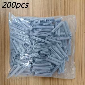 TEMU 200개 그레이 플라스틱 확장 플러그 (6mm x 40mm) - 헤비듀티 비구조 앵커, 확장 튜브 및 피팅, 배관, HVAC, 자동차용 - 쉬운 설치/제거, /EU 표준 호환 (200개 대량 팩)
