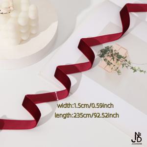 TEMU 품질, 두껍고 매끄러운 벨벳 리본 (다양한 색상), 선물 포장, 프로젝트, 크리스마스 트리 장식 및 웨딩 장식에 적합