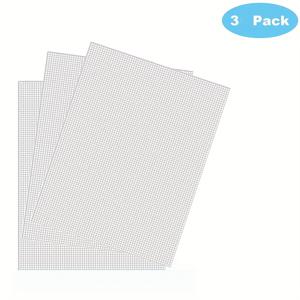 TEMU 초대형 헤비 듀티 플라스틱 메시 시트 3장 - 확장 사이즈 12.99X19.69인치 (33X50cm) 수제 패널, 토트백, 지갑, 티슈 박스 홀더에 적합한 꽉 조이는 메시