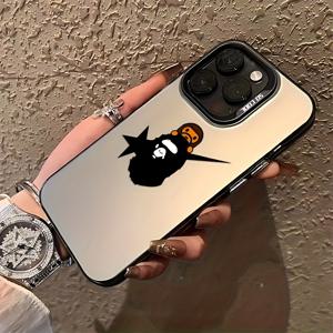 TEMU 아이폰 17, 16E, 16, 15, 14, 13, 12, 11 Mini Pro Max Air X XR XSMAX 8 7 Plus 호환, 창의적인 작은 원숭이와 원숭이 테마 폰 케이스. 낙하 방지 무광택 후면, 충격 방지 디자인, 재미있는 폰 액세서리, 내구성 좋은 케이스가 특징입니다.