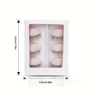 TEMU 초보자용 속눈썹 트레이닝 모듈 6개, 여성용 온찜질 속눈썹 도구, 속눈썹 연장 및 메이크업 트레이닝용, 미용학생을 위해 특별 설계됨